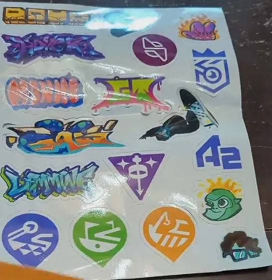 VidCon 2025 Exclusive Sticker Sheet